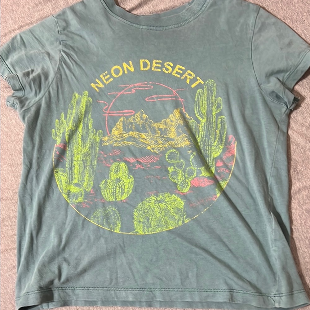 Buckle Kids Neon Desert Tee - Green